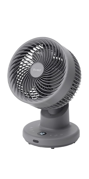 QUADS コンパクト DCサーキュレーター PUREAIR DC グレー QUADS公式】 DC サーキュレーター コンパクト PUREAIR 20畳 簡単