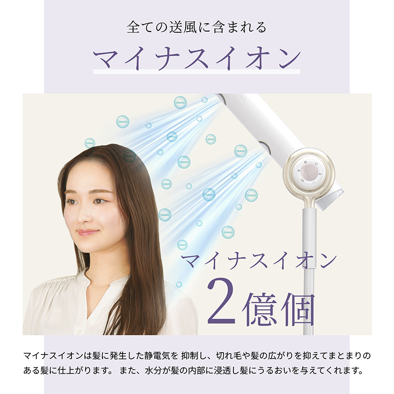 BISARA（ビサラ） 公式 プロ ハンズフリー スタンド ドライヤー 首振り