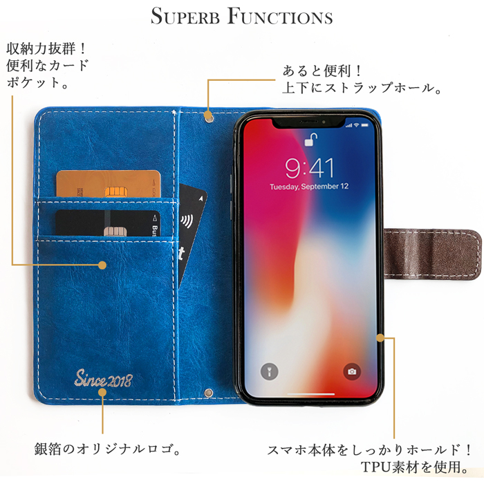 Google Pixel7a ケース カバー ピクセル7a 手帳 手帳型 男爵レザー スマホケース スマホカバー グーグル ソフトバンク Softbank au docomo ドコモ シンプル｜quashop2gou｜18