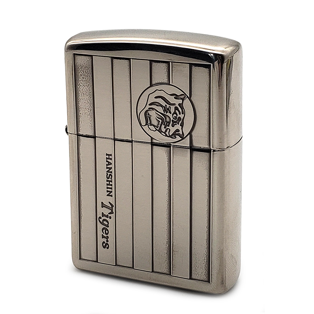 ZIPPO ジッポー 阪神タイガース ライター 六甲おろし フラッグ 縦縞 ストライプ ユニフォーム ロゴ ジッポー ライター ジッポ オイルライター｜quattroangoli｜02