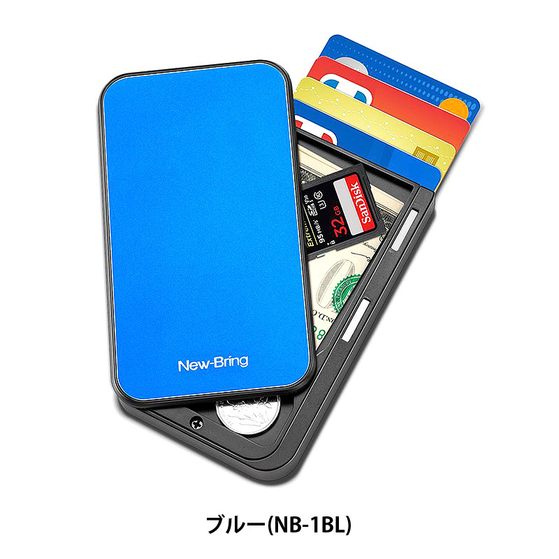 スライドオープンミニウォレット 財布 New bring ニューブリング カード 入れ ミニ財布 ミニマル RFID スキミング防止 札入れ  ミニマリスト 小さい財布 :nb-1:quattro・angoli - 通販 - Yahoo!ショッピング