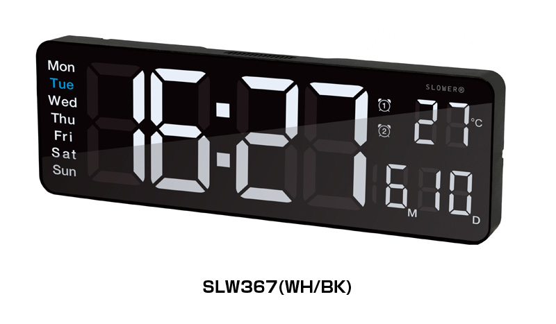 SLOWER（スロウワー） 壁掛け時計 掛け時計 目覚まし時計 時計 壁掛け