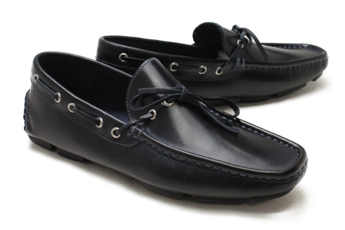 極美品】ダニエルレポリ メンズ モカシンシューズ 本革 サイズ43