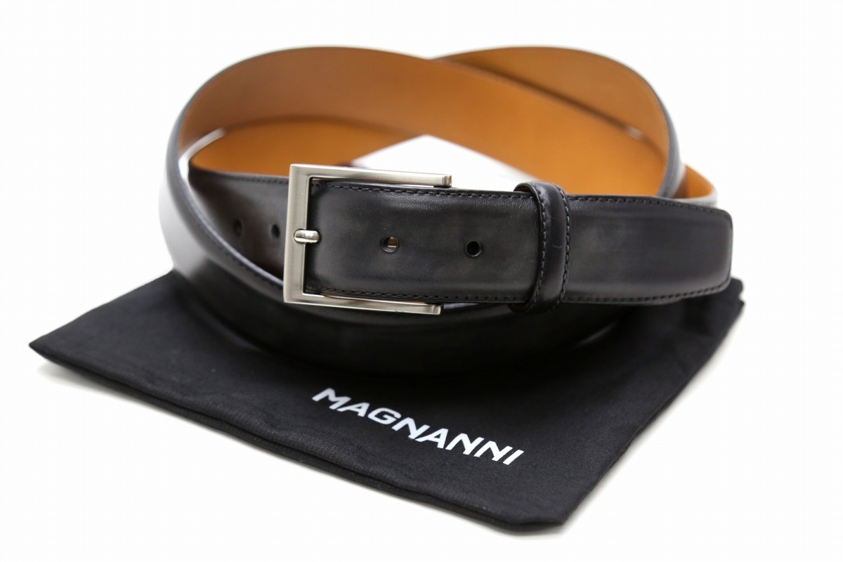 MAGNANNI ベルト メンズ 本革 グレー マグナーニ 1078gris