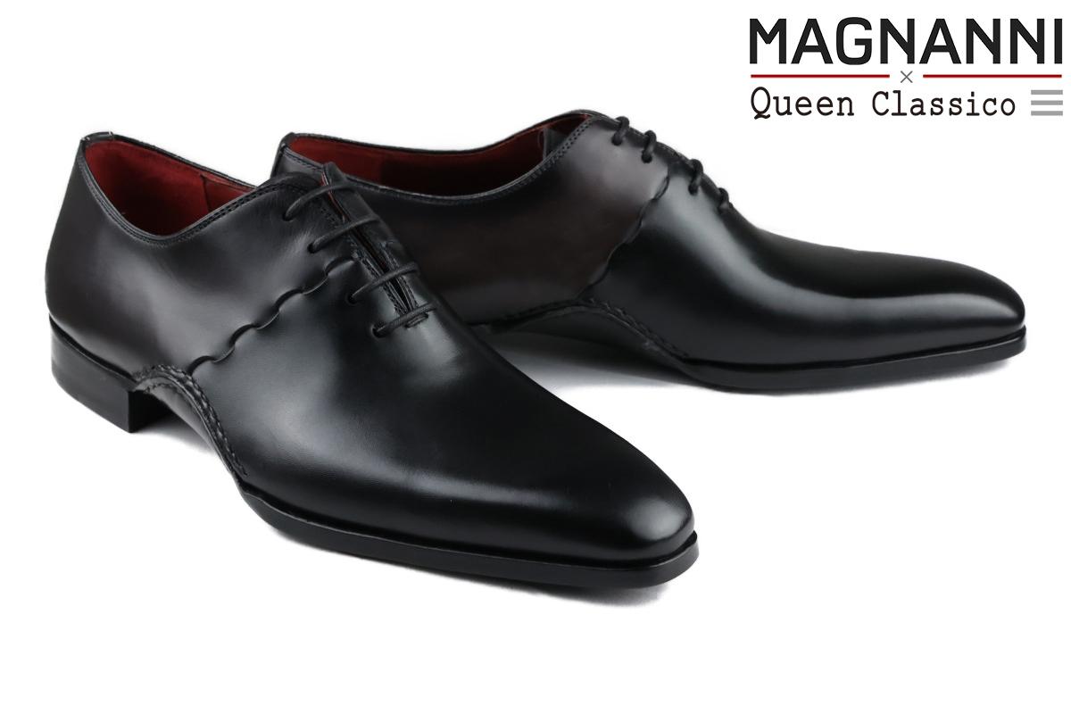 マグナーニ　MAGNANNI ホールカット　エナメル　ブラックレザーシューズ 楽天市場】【訳あり・セール価格】MAGNANNI マグナーニ ホール
