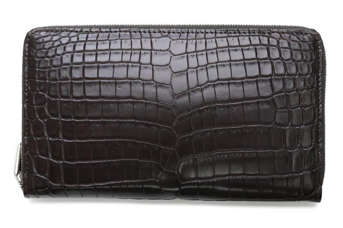 LE'SAC（レザック） 財布 8166cho ナイルクロコダイルラウンドジップ長