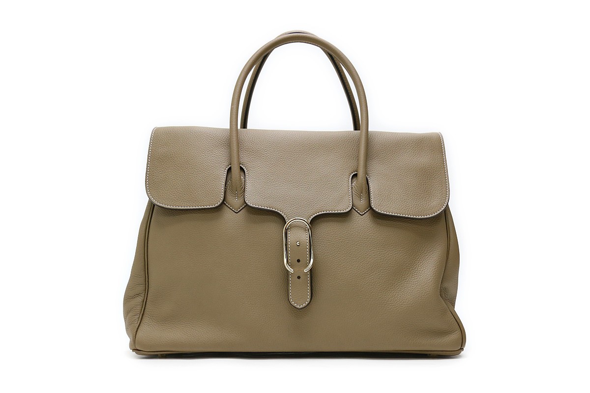 エルファバ✨ Ciseiトートバッグ 本革 カーキ ビジネス 大容量 0981 LD FLAP TOTE Col.Grey – Cisei Online Shop