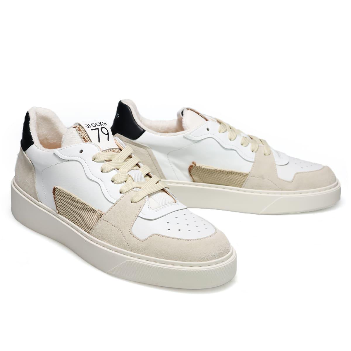 ブロックス79 メンズ スニーカー ホワイト イタリア製 BLOCKS79 amik
