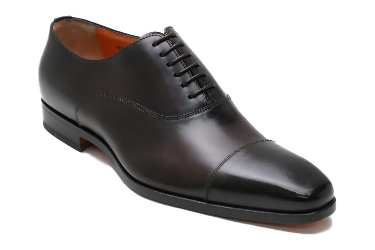 SANTONI サントーニ メンズ ドレスシューズ キャップトゥ ダーク 