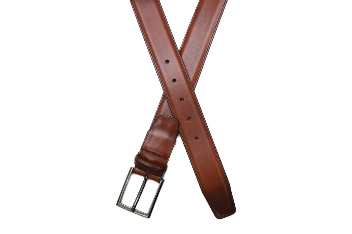 E06723 新品 MAGNANNI レザーベルト FREE マグナーニ - メルカリ