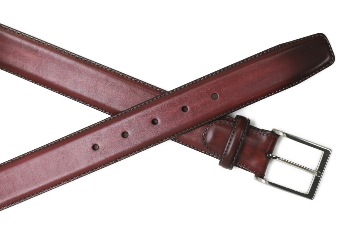 MAGNANNI（マグナーニ） ベルト t1076lburdeos ライトボルドー レザー