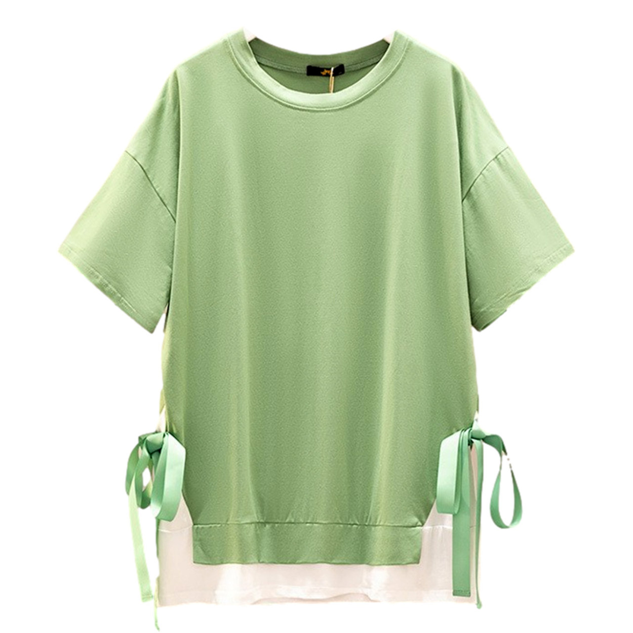 大きいサイズ レディース レイヤードtシャツ 重ね着風トップス 白シャツ サイドリボン 半袖 夏 3l 4l 5l 6l 7l ブラック グリーン 新入荷 ネコポス可 L 6lサイズの服 下着専門店queen 通販 Yahoo ショッピング 大きいサイズ レディース レイヤードtシャツ 重ね着風トップス 白シャツ サイドリボン 半袖 夏 3l 4l 5l 6l 7l ブラック グリーン 新入荷 ネコポス可 L 6lサイズの服 下着専門店queen 通販 Yahoo ショッピング