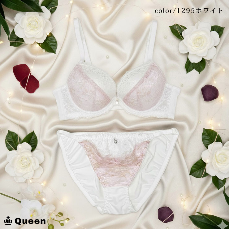 ブラジャー ショーツセット レディース 下着 大きいサイズ E80 E85 E90 E95 E100 脇高ブラ ソフトワイヤー モールドカップ |  | 02
