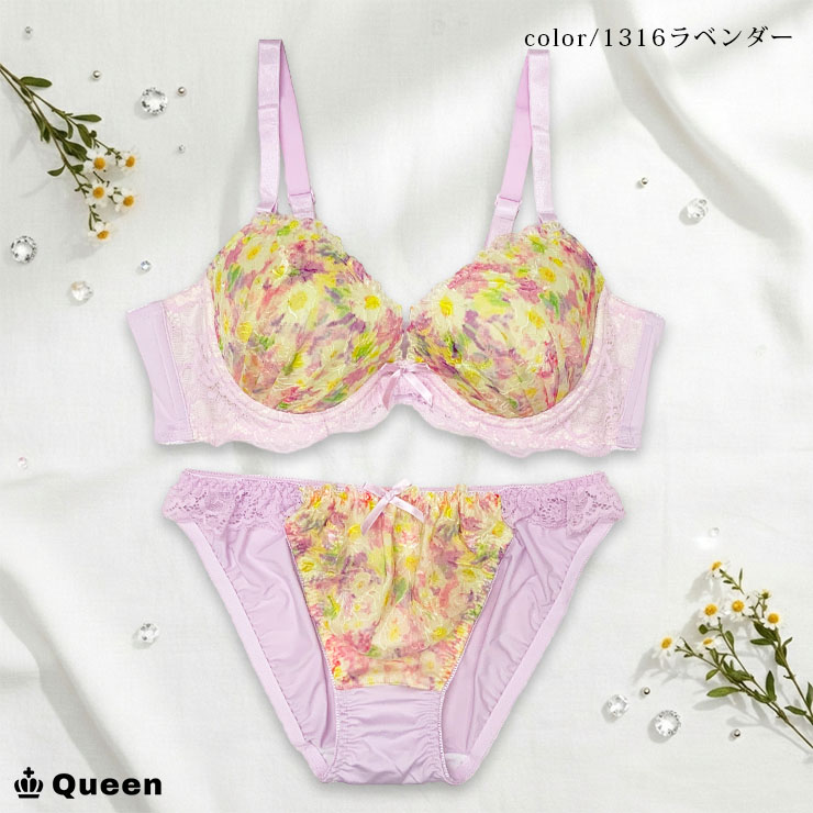 ブラジャー ショーツセット レディース 下着 大きいサイズ E80 E85 E90 E95 E100 脇高ブラ ソフトワイヤー モールドカップ |  | 20