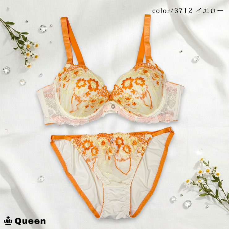 ブラショーツセット 大きいサイズ レース 下着セット モールドカップ