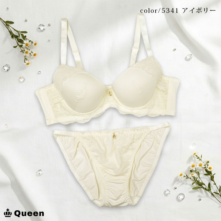 ブラショーツセット ブラジャー モールドカップ 脇肉補整 谷間ブラ