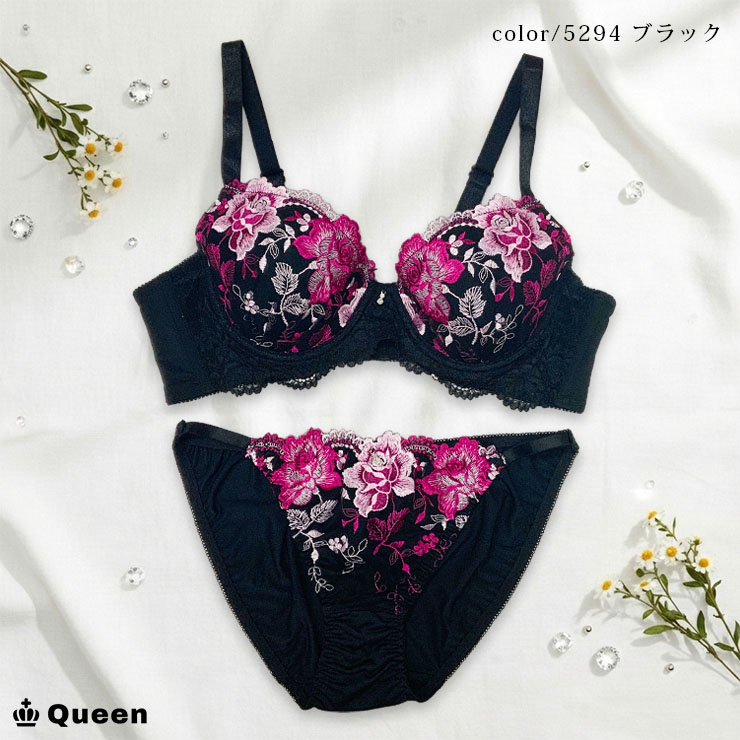 ブラショーツセット 大きいサイズ 脇高ブラジャー 下着セット モールド