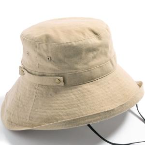 帽子 レディース UV あご紐付き ハット ブリーズフレンチハット 紫外線カット 大きいサイズ 紐付...