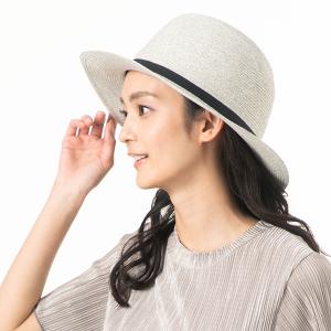 帽子 レディース UV 大きいサイズ つば広 12DA中折れHAT つば広ハット 麦わら帽子 折りた...