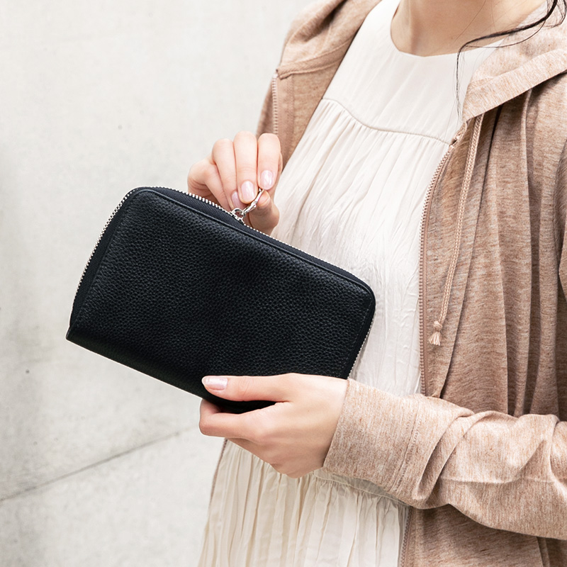 Gluck 通帳ケース 本革 スキミング 防止 磁気 財布 磁気シールド