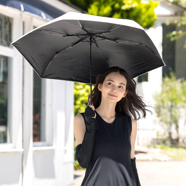 完全遮光 日傘 遮光率100% UV カット 晴雨兼用 傘 撥水 レディース 折りたたみ傘 紫外線カ...