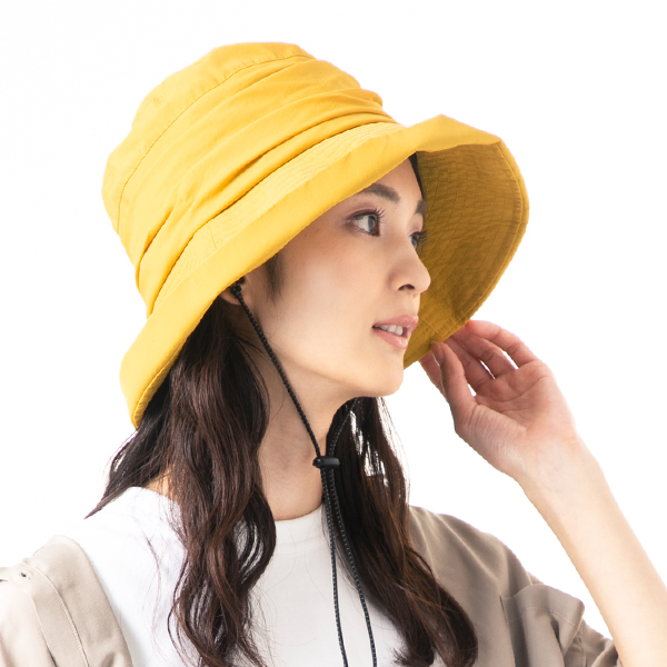 帽子 レディース UV 紫外線カット つば広 大きいサイズ 撥水サファリ 日よけ 折りたたみ 飛ばな...