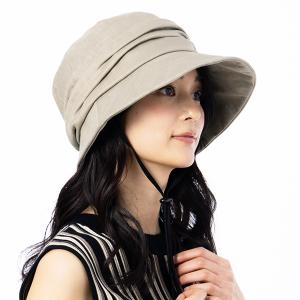 帽子 レディース UV 紫外線 大きいサイズ キャスケット キャスダウンハット 折りたたみ つば広 ...