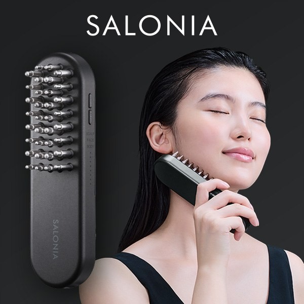 SALONIA 美顔器 ブラシ EMS リフトブラシ 3Dケア 頭皮 頭筋 ハリ
