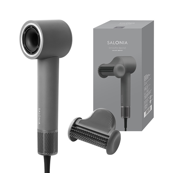 ドライヤー 速乾 サロニア SALONIA ヘアドライヤー 大風量 軽量 1200W 2.2m3/m スムースシャインスマートドライヤー マイナスイオン 大風圧 ツヤ髪
