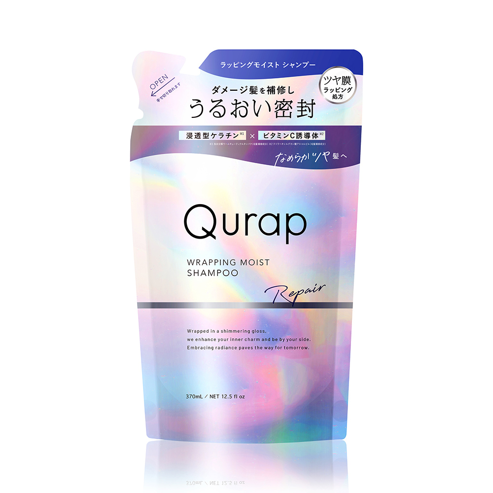 シャンプー キュラップ アミノ酸 Qurap シャンプー 詰め替え ヘアケア 詰替え用パウチ ダメージ 浸透型ケラチン ケラチンシャンプー ビタミンC誘導体｜queensshop｜02