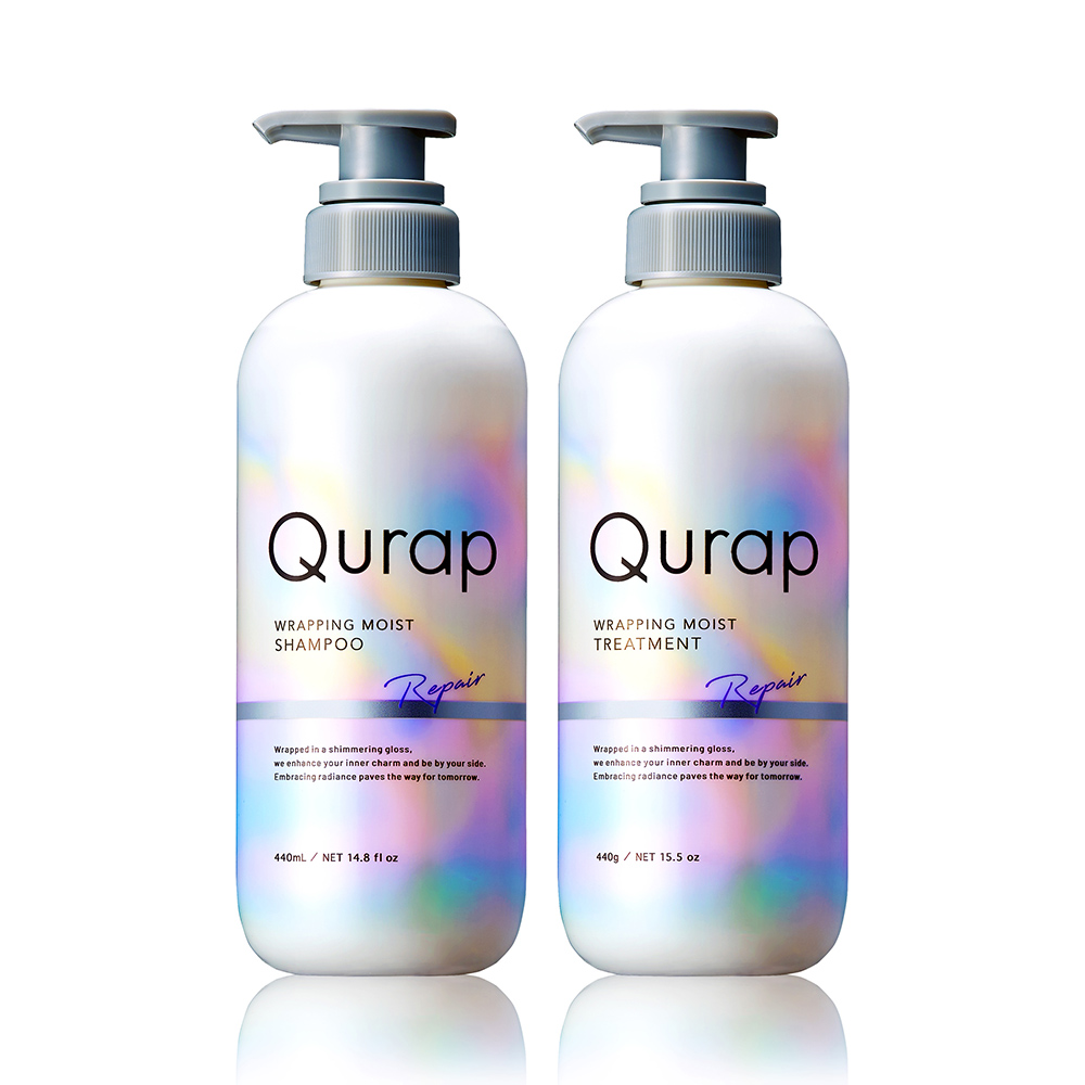 シャンプー キュラップ アミノ酸 Qurap シャンプーセット 2点セット ヘアケア シャンプーボトル ダメージ ケラチンシャンプー ビタミンC誘導体 クラップ｜queensshop｜02