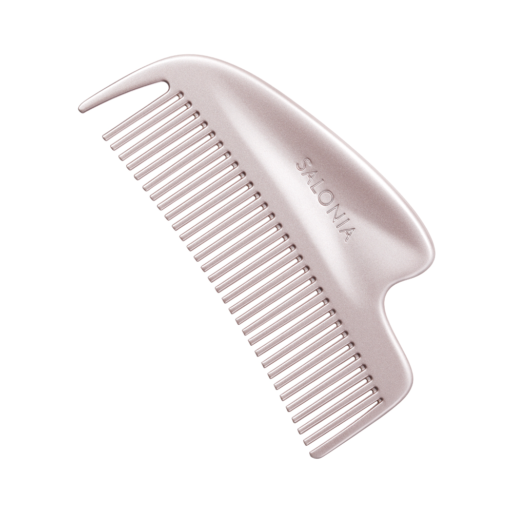 コーム メタルコーム SALONIA サロニア くし グロッシーケア カッサコーム 静電気オフ カッサ かっさ 摩擦レス リフトケア ギフト ゆうパケット対象 | SALONIA | 02