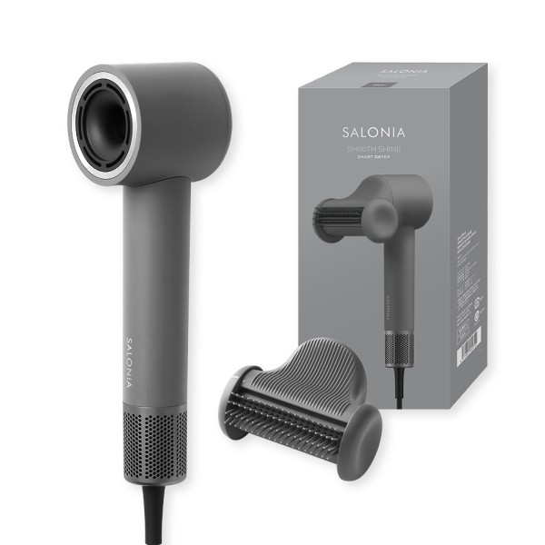 ドライヤー 速乾 サロニア SALONIA ヘアドライヤー 大風量 軽量 1200W 2.2m3/m スムースシャインスマートドライヤー マイナスイオン 大風圧 ツヤ髪