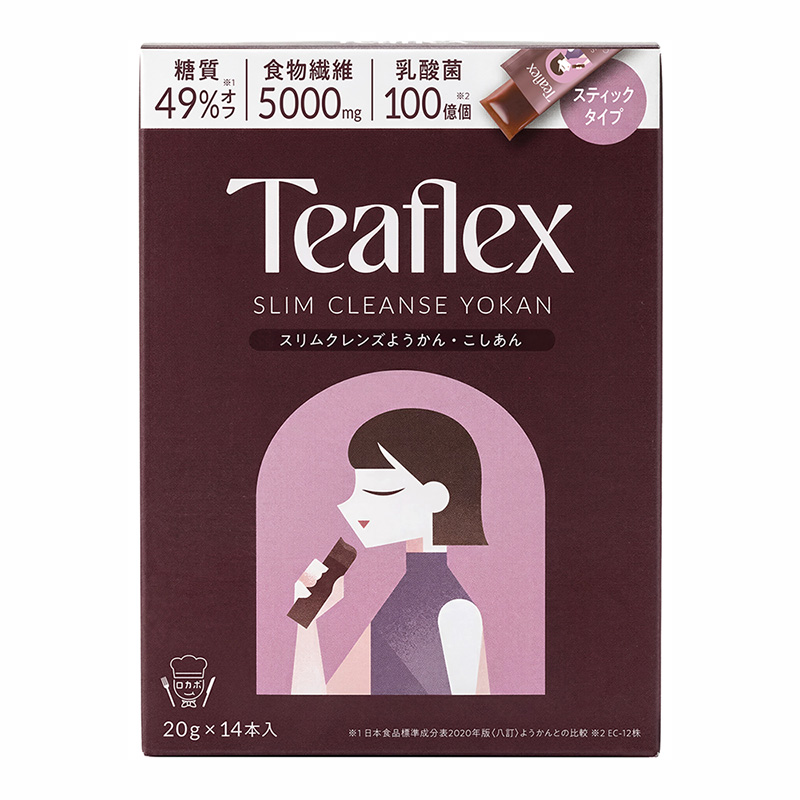 TeaFlex（ティーフレックス） 公式 スリムクレンズ ようかん(ベリー