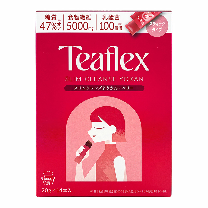 TeaFlex（ティーフレックス） 公式 スリムクレンズ ようかん(ベリー
