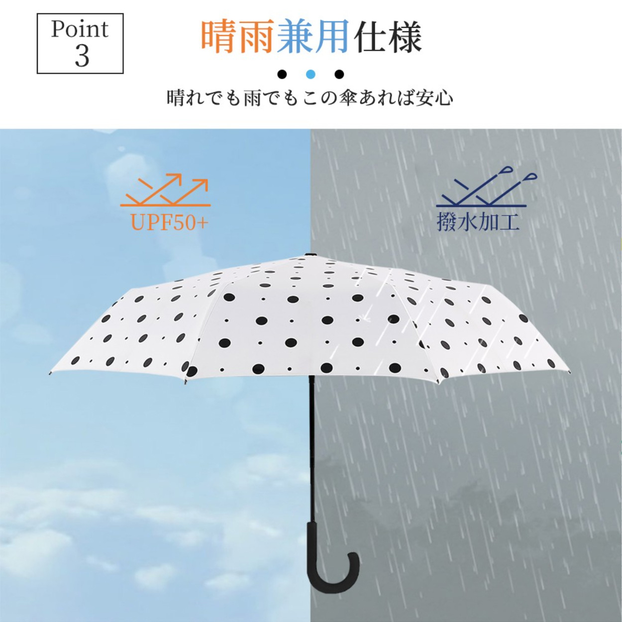 レビュー高評価の商品！ 日傘 折りたたみ 軽量 完全遮光 UVカット100% 折り畳み傘 紫外線遮断 晴雨兼用 耐風撥水 8本骨 持ち手 直径98cm  大きい レディース おしゃれ ギフト sarozambia.com