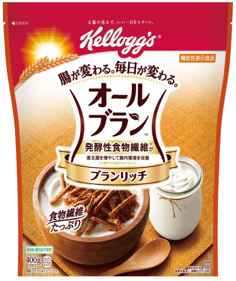 ケロッグ オールブラン ブランリッチ 機能性表示食品 徳用 400g クイックファクトリー - 通販 - PayPayモール