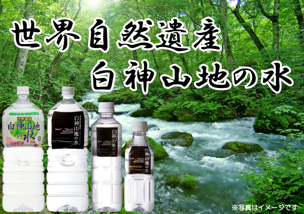 白神山美水館 白神山地の水 黒ラベル 500ml ×48本 (24本入×2ケース