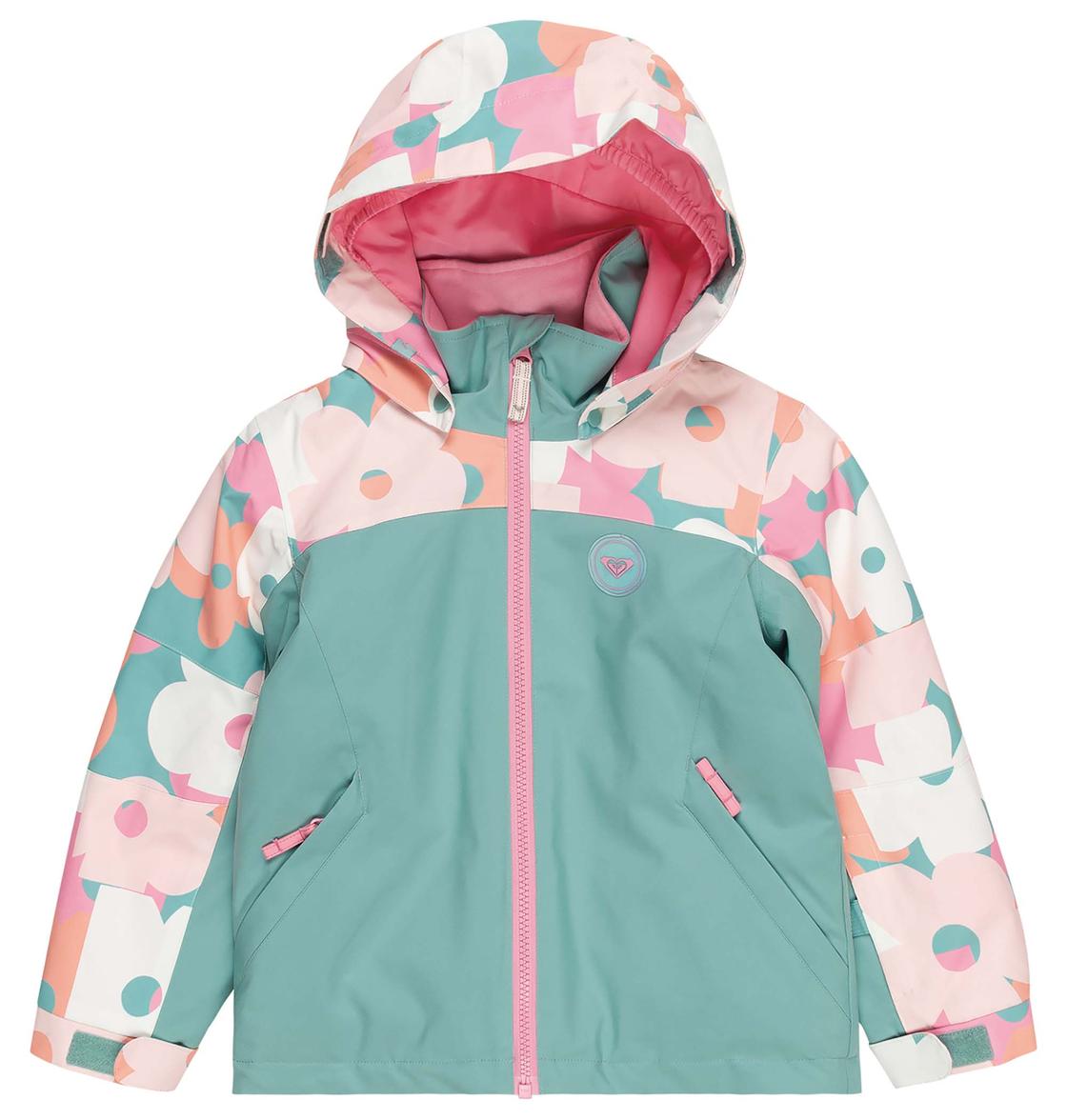 ROXY スノーボードジャケット 緑と青のコンビネーション OUTLET】【REGULAR FIT】10K ROXY JETTY NP JK スノージャケット