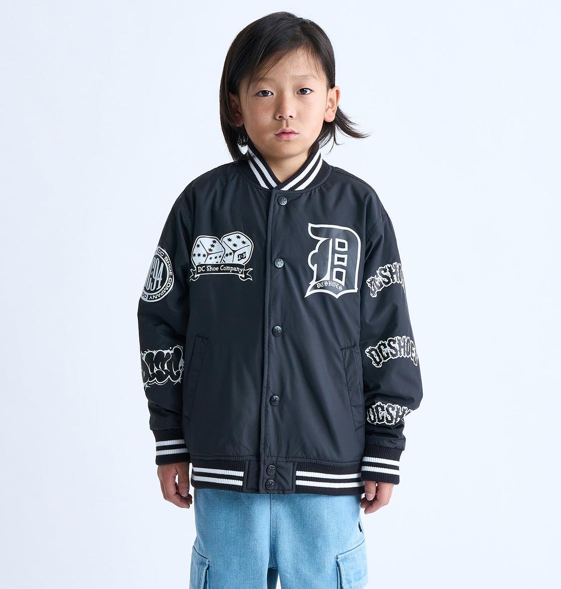 DC SHOES/ディーシーシューズ REVERSIBLE JACKET キッズ 24 KD PADDED HOOD JA/DCキッズジップアップキルティング
