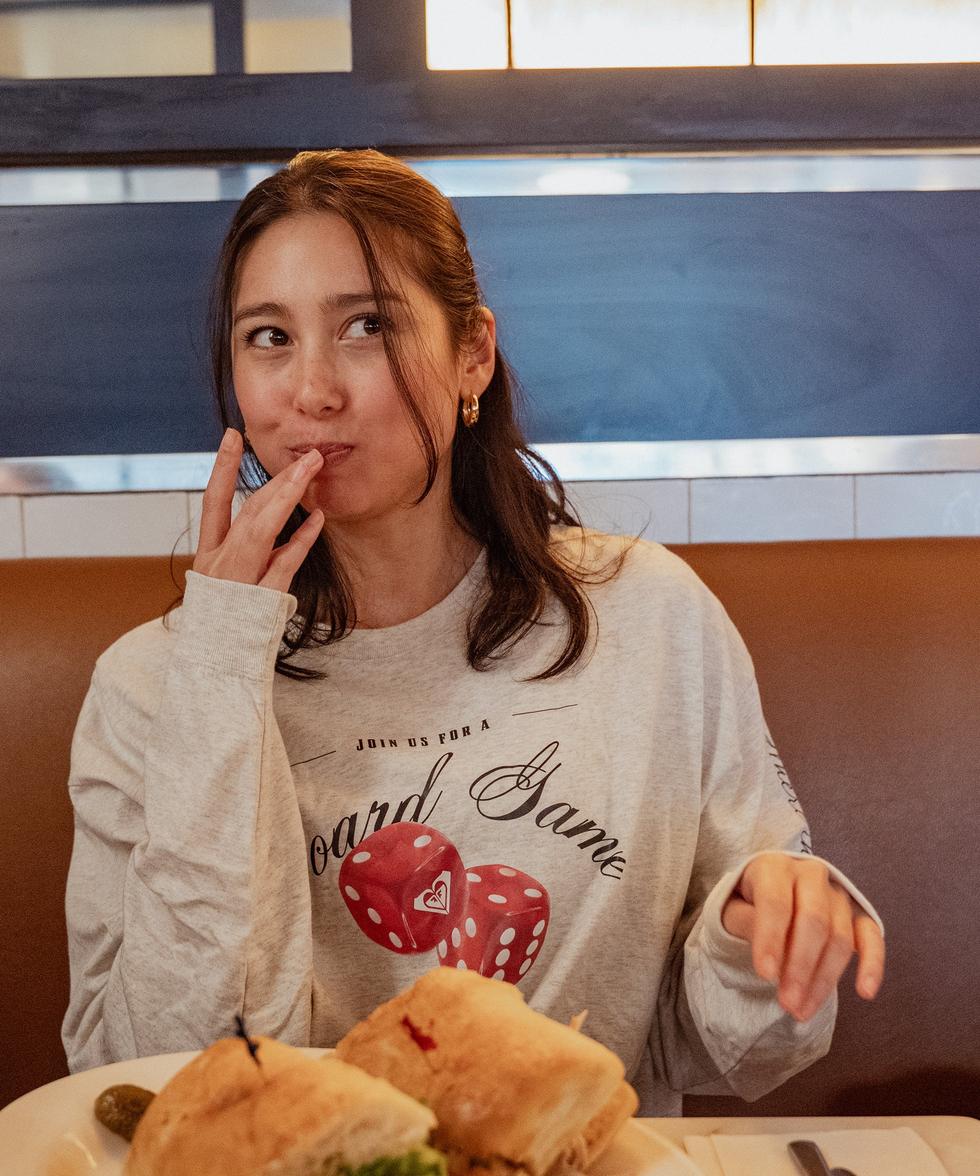 （18日-19日はボーナスストア+10％）SALE ROXY ロキシー BOARD GAME NIGHT Tシャツ ティーシャツ 長袖 ロンT ロングスリーブ | ROXY | 02