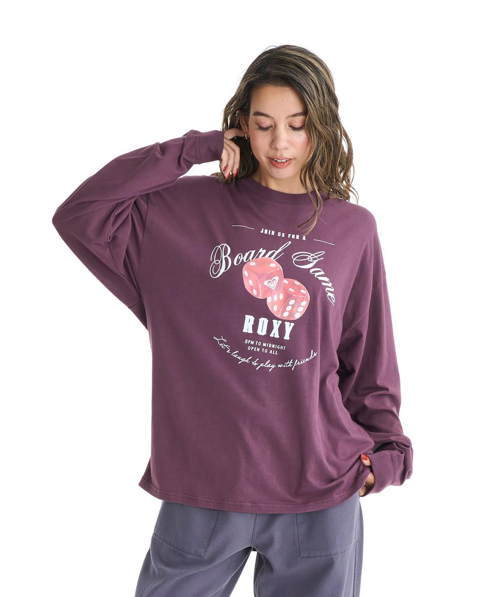 （18日-19日はボーナスストア+10％）SALE ROXY ロキシー BOARD GAME NIGHT Tシャツ ティーシャツ 長袖 ロンT ロングスリーブ | ROXY | 03