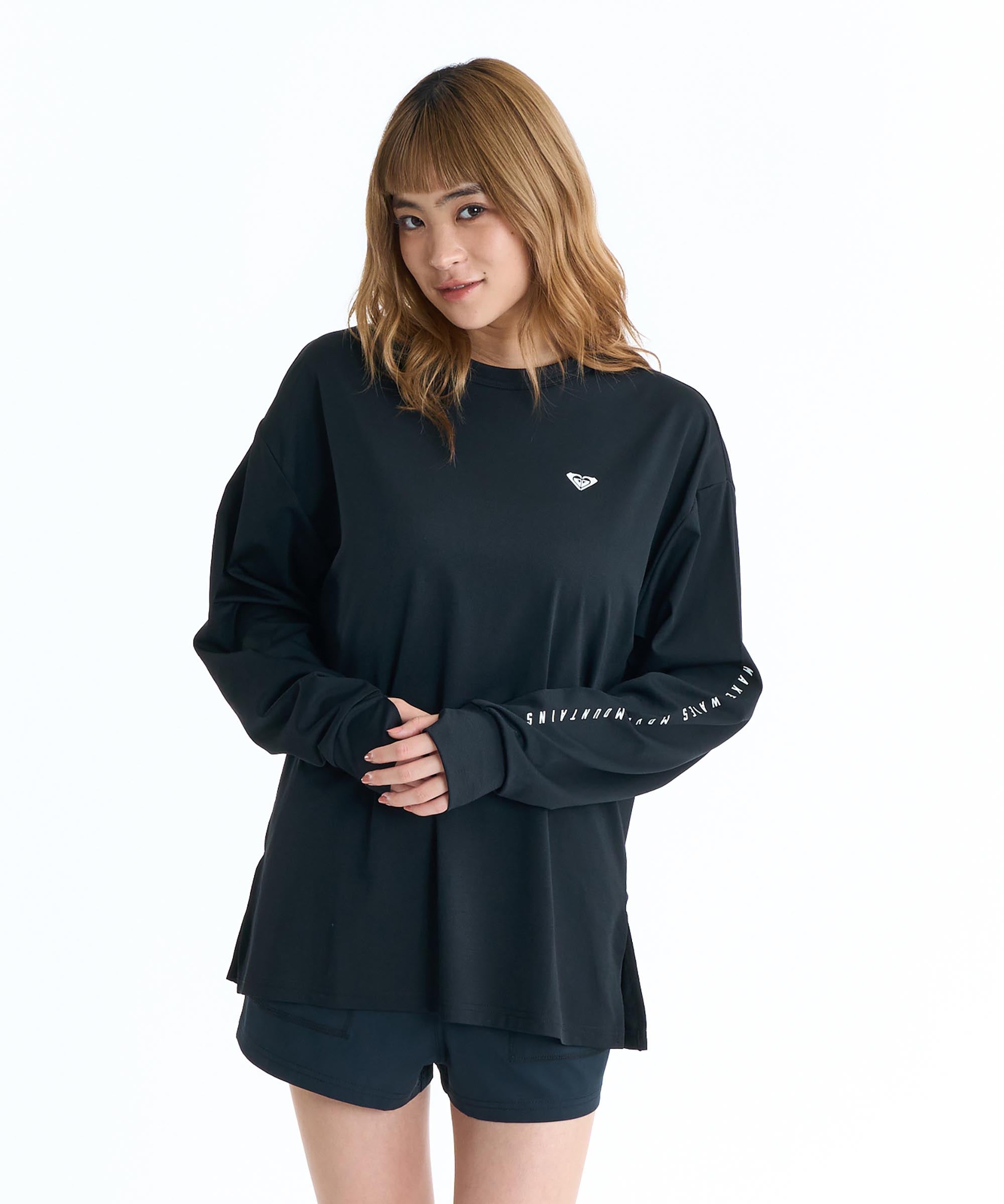 （21日-2日はボーナスストア+5%）ROXY ロキシー HISTORICAL LOGO L/S ラッシュガード 長袖 サーフィン 海水浴 夏 水泳 ビーチウェアの画像