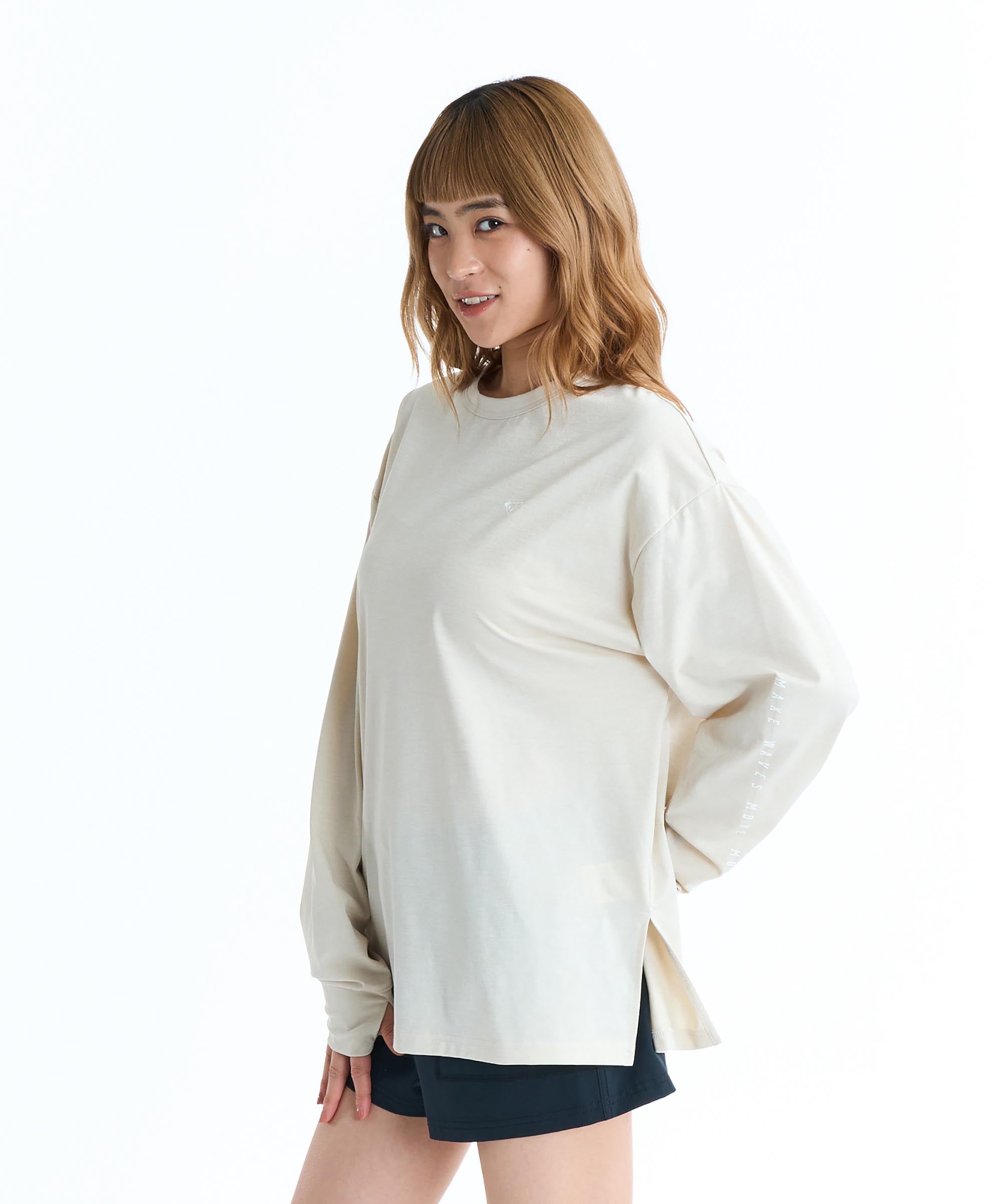 （21日-2日はボーナスストア+5%）ROXY ロキシー HISTORICAL LOGO L/S ラッシュガード 長袖 サーフィン 海水浴 夏 水泳 ビーチウェアの画像