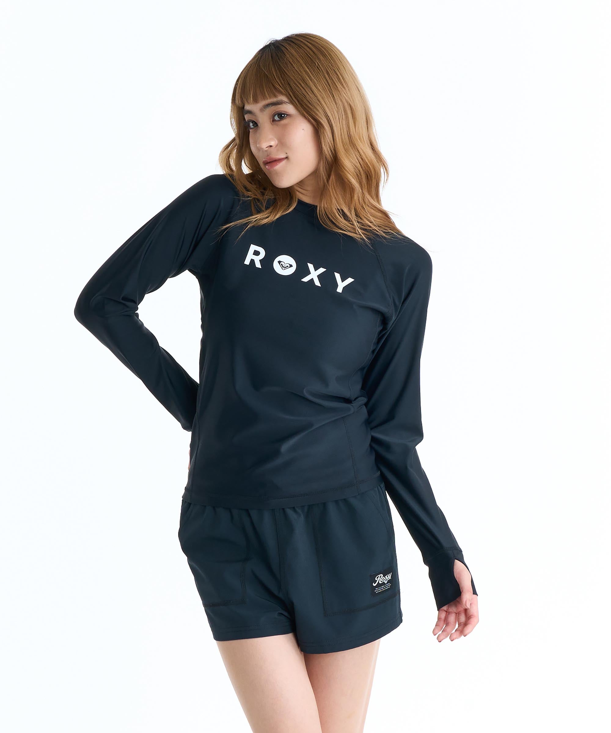 （21日-2日はボーナスストア+5%）ROXY ロキシー RASHIE L/S ラッシュガード 長袖 サーフィン 海水浴 夏 水泳 ビーチウェアの画像