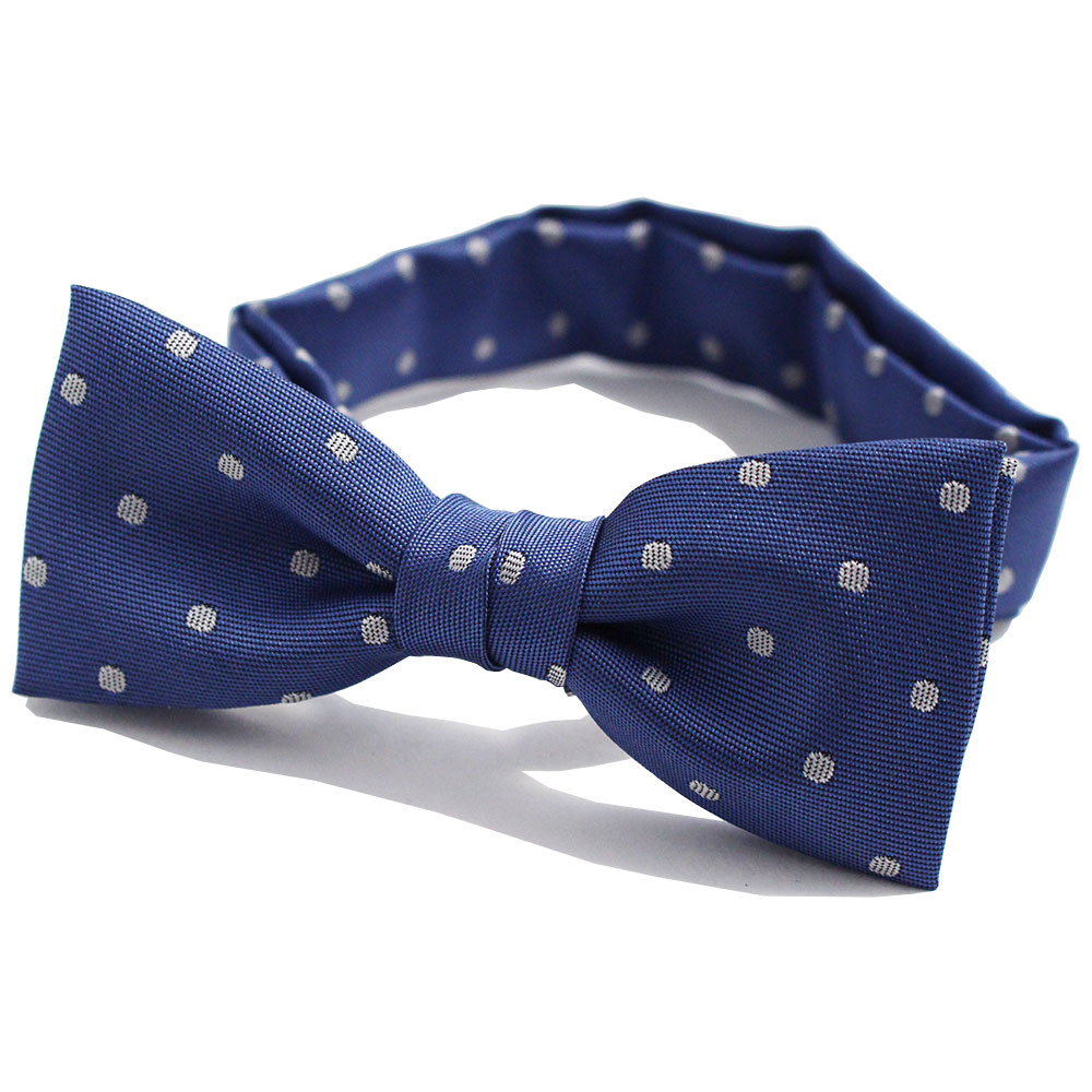 TURNBULL & ASSER 蝶ネクタイ ネイビー 水玉模様 TURNBULL & ASSER 蝶ネクタイ ネイビー 水玉模様