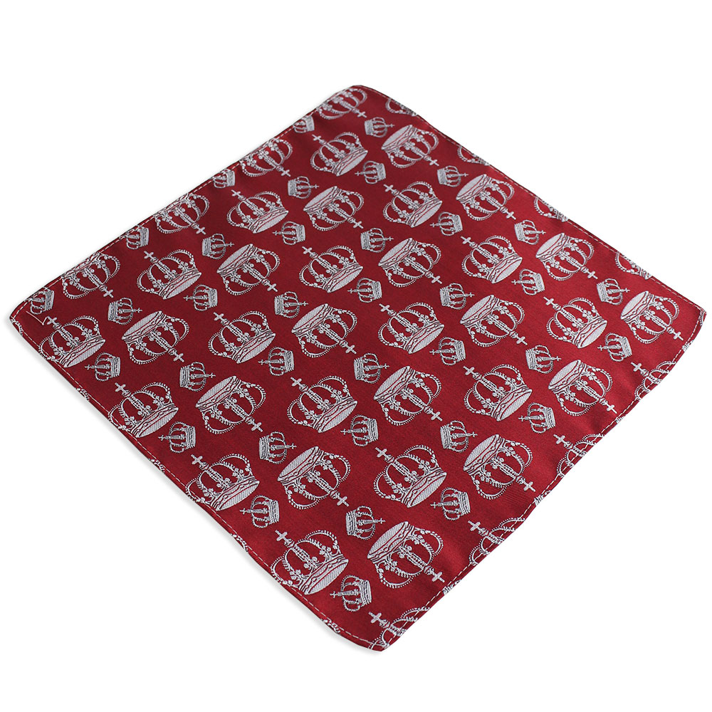 ポケットチーフ ハンカチーフ 日本製 メンズ レディース 王冠 クラウン