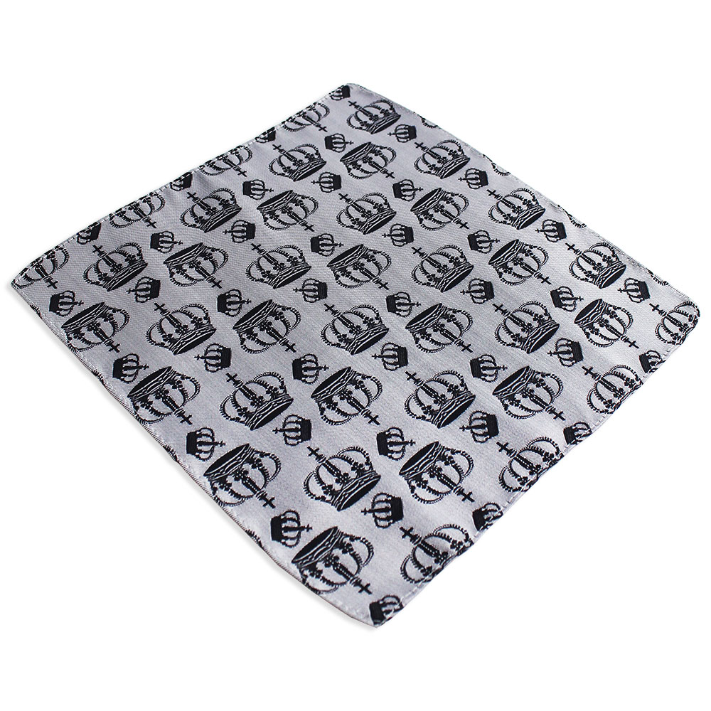 ポケットチーフ ハンカチーフ 日本製 メンズ レディース 王冠 クラウン