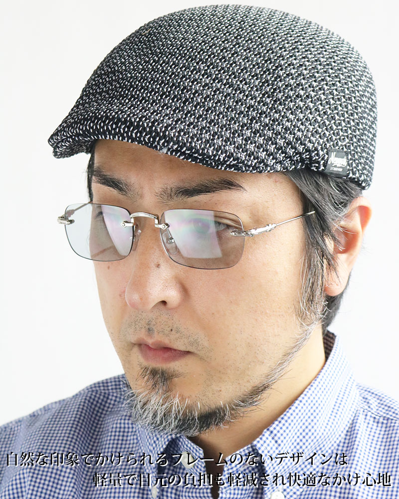 ツーポイント スクエア サングラス 細い フレームなし リムレスメガネ