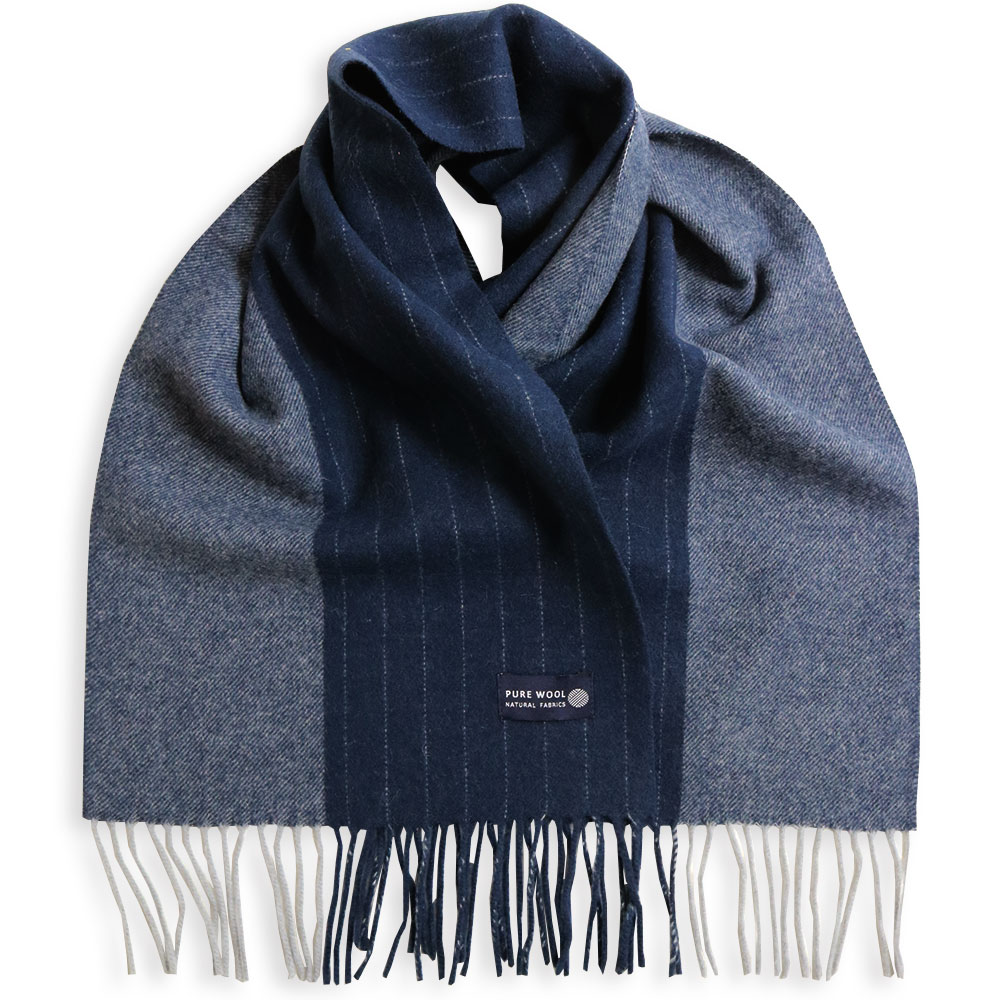 ストライプ マフラー ウール ストール メンズ レディース ビジネス